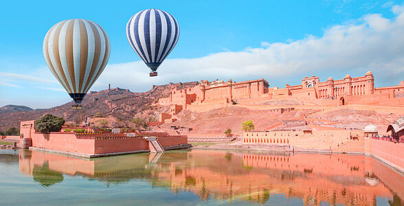 hot air balloon ride in Jaipur